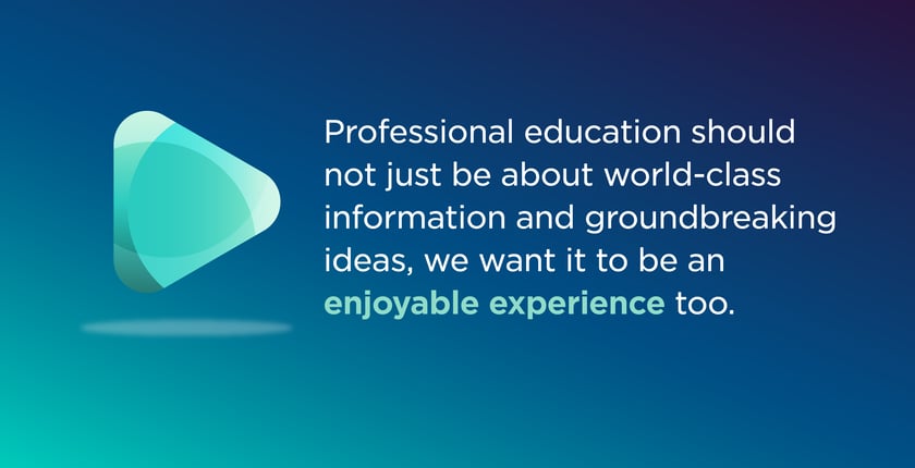WatchDSD Logo. Professional education should not just be about world-class information and groundbreaking ideas, we want it to be an enjoyable experience too.