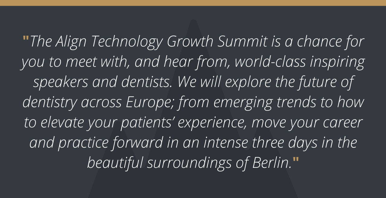 The Align Technology Summit in Berlin 