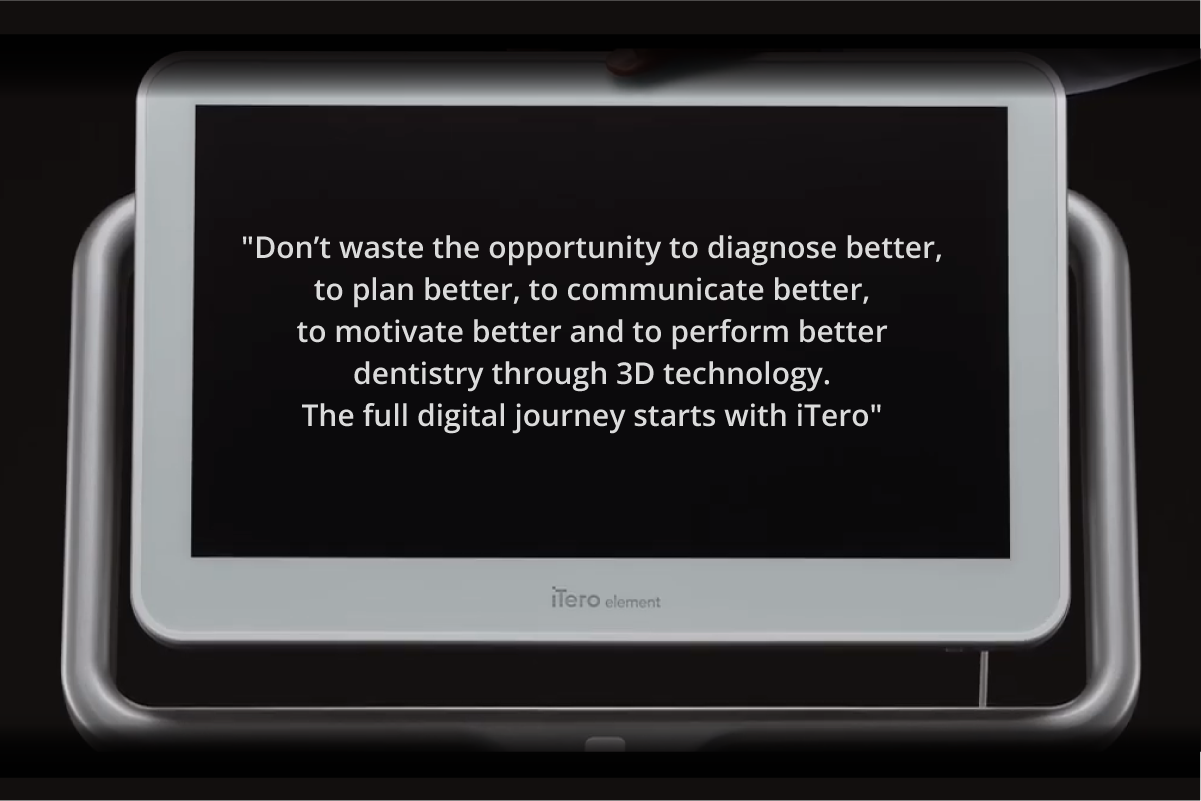 An iTero Element 5D screen