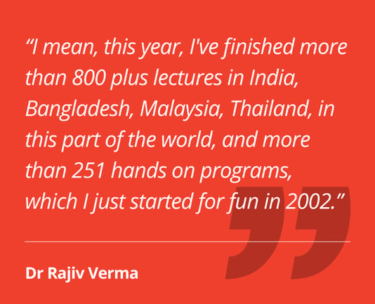 Quote Dr Rajiv Verma