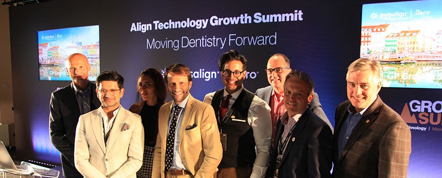 Networking with other dentists at Align growth summit in Copenhagen